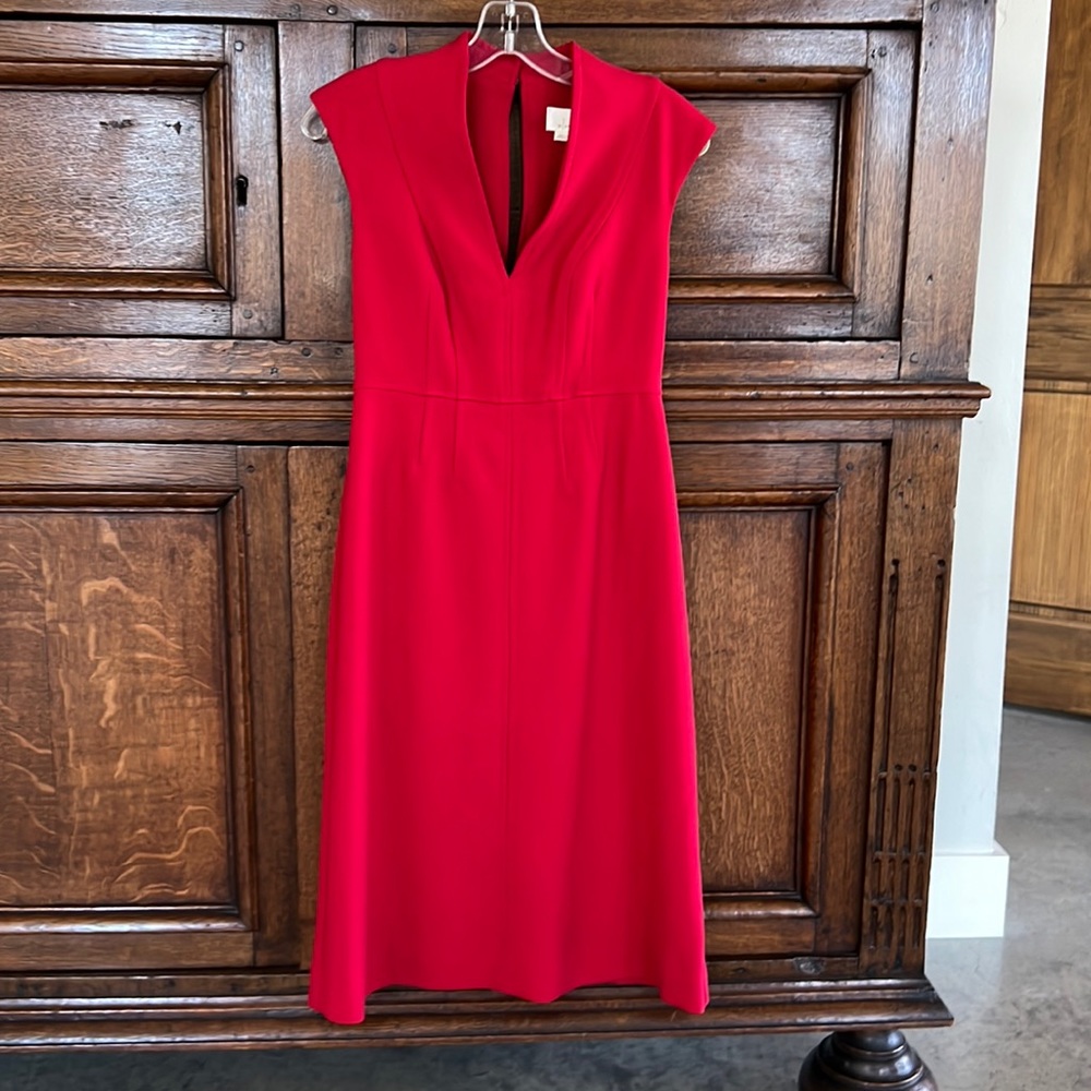 NWT Anthropology red pont dress fits like a 2-4